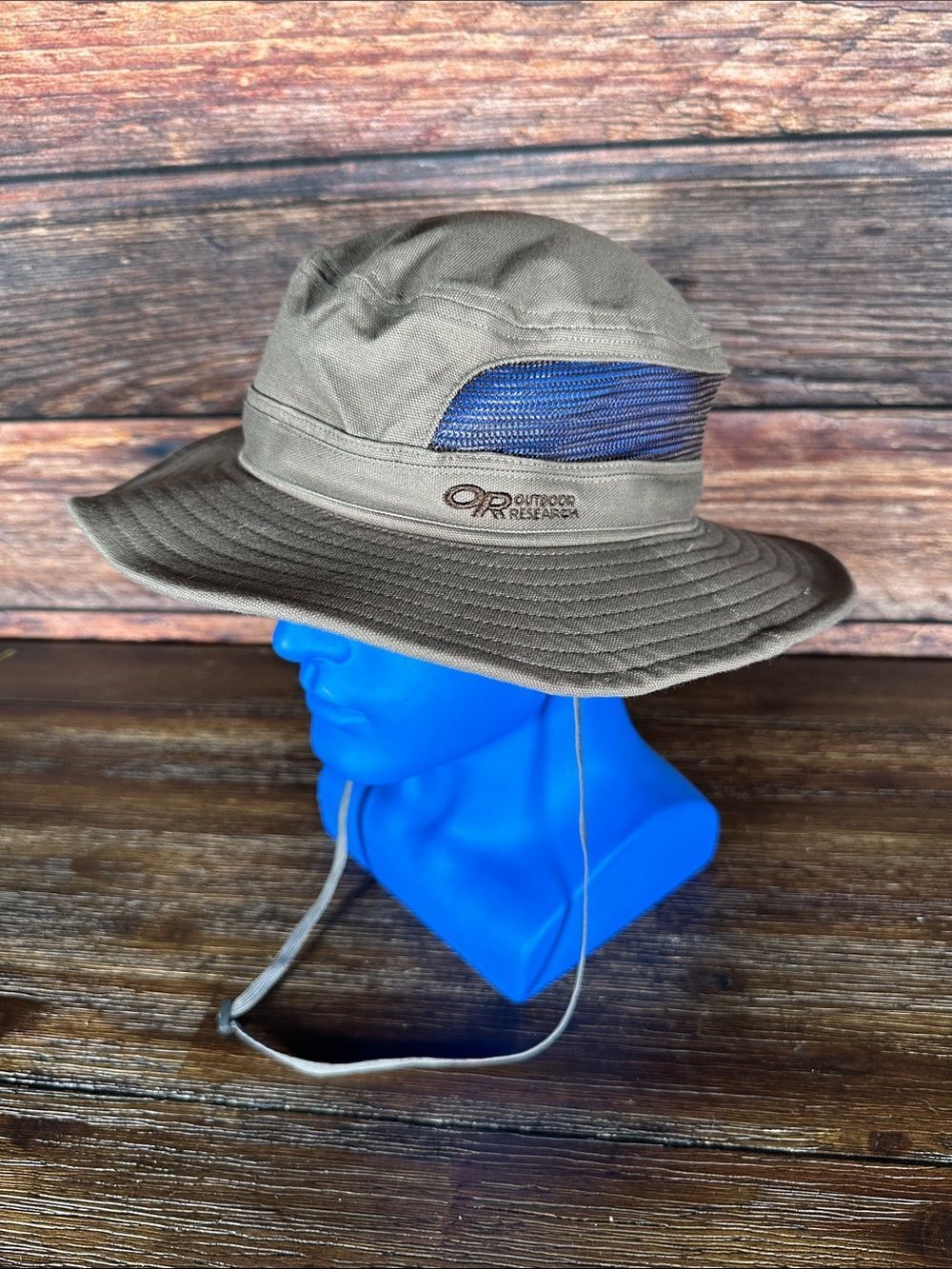 Outdoor Research Brown Grey Bucket Hat with Mesh Panels